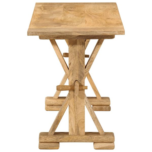 vidaXL Panca 110x35x45 cm in Legno Massello di Mango