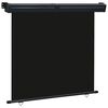 vidaXL Tendalino Laterale per Balcone 165x250 cm Nero