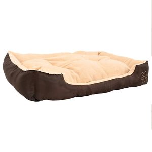 vidaXL Lettino per Cani Marrone e Beige XXL
