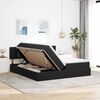 vidaXL Letto con Contenitore con materasso Nero 100 x 200 cm