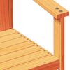 vidaXL Sedia da Giardino Marrone Cera 62x56x77 cm Legno Massello Pino