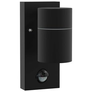 vidaXL Lampada da Parete Esterna Nero 6,5 x 10,5 x 16 cm