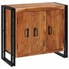 vidaXL Credenza con porte Marrone Legno Recuperato Massello e Metallo