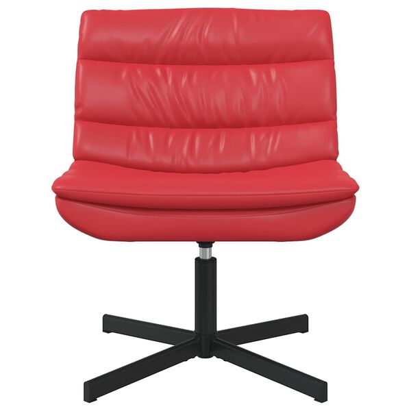 vidaXL Sedia girevole Rosso 63 x 75 x 76 cm PU