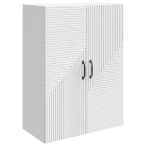 vidaXL Mobiletto a muro Bianco 66 x 34,5 x 90 cm Legno ingegnerizzato