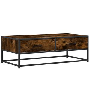 vidaXL Tavolino Salotto Rovere Fumo 100x50x35 cm Multistrato e Metallo