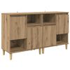 vidaXL Sideboards 2 pcs Rovere artigianale 60 x 35 x 70 cm