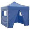 vidaXL Tenda Pieghevole Blu 3 x 3 m con 4 Pareti