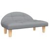 vidaXL Lettino per Cani Grigio Chiaro 70x52x30 cm in Tessuto