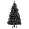 vidaXL Albero di Natale Artificiale con 300 LED 210 cm