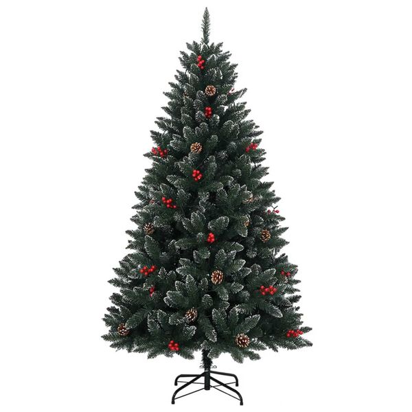 vidaXL Albero di Natale Artificiale con 300 LED 210 cm