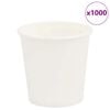 vidaXL Bicchieri da Caff&egrave; in Carta 1000 pz 4oz 100ml Bianco