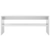 vidaXL Tavolino da Salotto Bianco Lucido 100x40x40cm Legno Multistrato