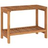 vidaXL Tavolino da Bagno 60x30x45 cm in Legno Massello di Teak