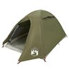 vidaXL Tenda da Campeggio a Cupola 2 Persone Verde Oliva Impermeabile