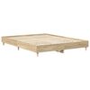 vidaXL Struttura del letto 2 pcs Sonoma 152 x 203 cm Legno multistrato