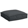vidaXL Cuscino 2 pcs Nero 40 x 40 x 8 cm Tessuto Oxford