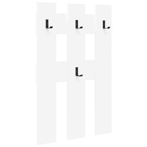 vidaXL Appendiabiti a muro Bianco 65 x 3 x 100 cm Legno multistrato