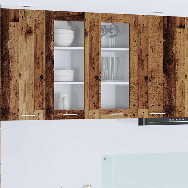 vidaXL Armadio pensile Legno vecchio 40 x 31 x 80 cm Legno multistrato