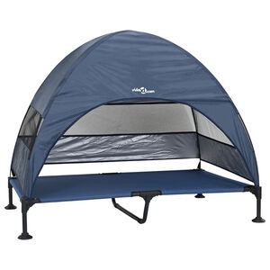 vidaXL Letto per Cani Elevato Blu marino 127 x 81 x 108 cm