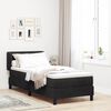 vidaXL Letto a molle con materasso Nero 80 x 200 cm Velluto