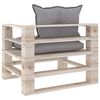 vidaXL Set Divani da Giardino Pallet 7 pz con Cuscini in Legno di Pino