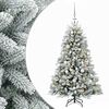 vidaXL Albero di Natale Artificiale con Palline 120 cm 150 LED