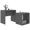 vidaXL Set Tavolini da Salotto Grigio 48x30x45 cm in Legno Multistrato