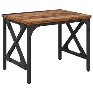 vidaXL Supporto per Stampante Legno antico 40 x 30 x 31 cm