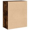 vidaXL Libreria Rovere Fumo 60x30x71,5 cm in Legno Multistrato