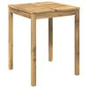 vidaXL Tavolo da cena da giardino Bianco 60 x 60,5 x 75 cm