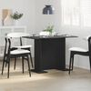 vidaXL Tavolo da pranzo Nero 110 x 60 x 75 cm Legno multistrato