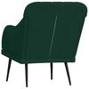 vidaXL Poltrona Verde Scuro 63x76x80 cm Velluto