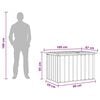 vidaXL Baule da Giardino Antracite 149x99x93 cm
