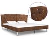vidaXL Giroletto Marrone in Similpelle Scamosciata 180x200 cm