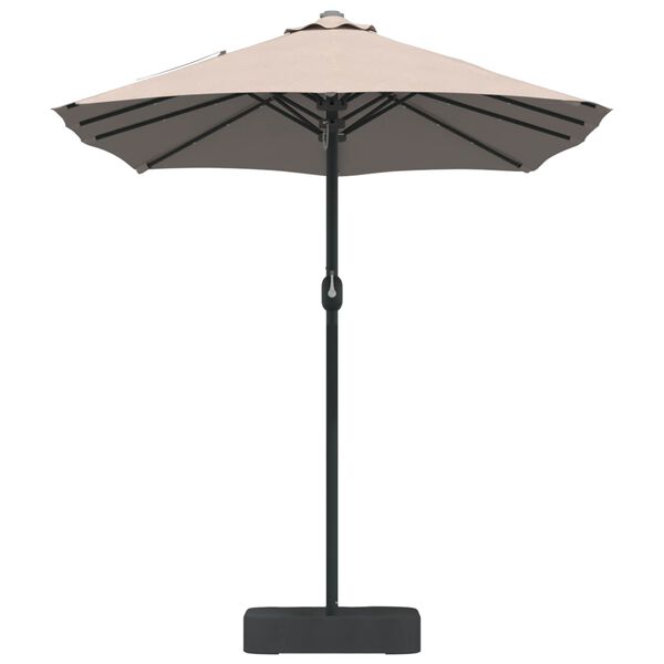 vidaXL Ombrello da giardino Talpa 385 x 209 x 244 cm Poliestere