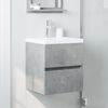 vidaXL Mobile Lavabo Grigio Cemento 41x38,5x45 cm in Legno Multistrato