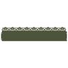 vidaXL Bordure per prato 20 pcs Verde oliva 103 x 0,05 x 22 cm Acciaio