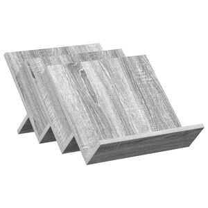 vidaXL Scaffale per riviste Grigio Sonoma 53 x 40 x 28,5 cm