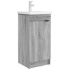 vidaXL Mobile da bagno con lavabo Sonoma grigio 42 x 40 x 84,5 cm