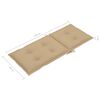 vidaXL Sedie Reclinabili da Giardino con Cuscini 6 pz Massello di Teak