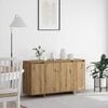 vidaXL Credenza Rovere artigianale 135 x 41 x 75 cm Legno multistrato