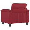 vidaXL Poltrona Rosso Vino 60 cm in Similpelle