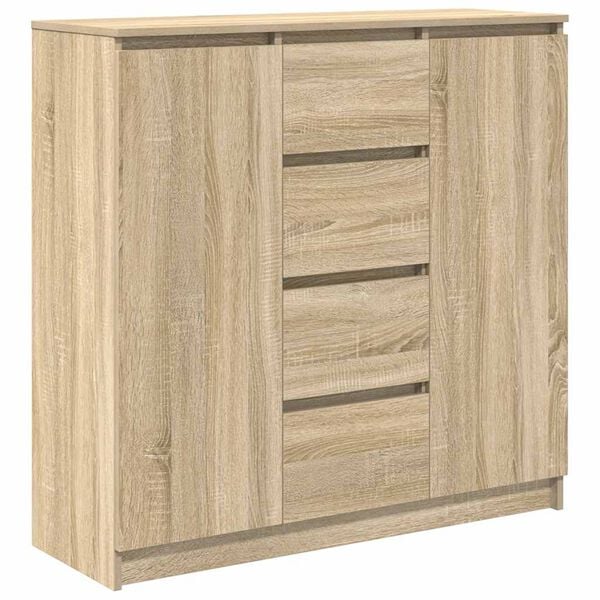 vidaXL Credenza con Cassetti Rovere Sonoma 100,5x35x98,5 cm Truciolato