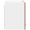 vidaXL Armadio pensile 2 pcs Rovere Artigiano e Bianco 60 x 31 x 40 cm
