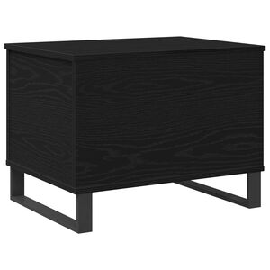 vidaXL Tavolino da salotto Rovere Nero 60 x 44,5 x 45 cm