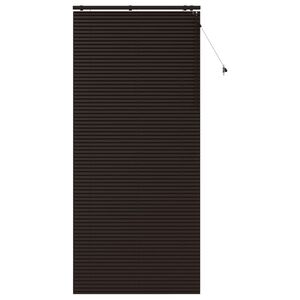 vidaXL Tenda Veneziana Marrone Scuro 120 x 250 cm 35 mm