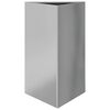 vidaXL Fioriera da Giardino Triangolare 50x43x75 cm Acciaio Zincato