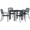 vidaXL Set da Pranzo per Giardino 5 pz Antracite