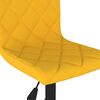 vidaXL Sedia da Pranzo Girevole Giallo Senape in Velluto